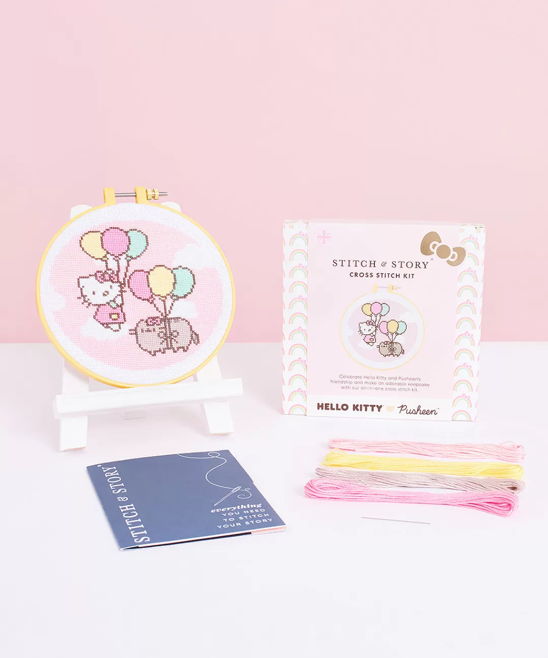 Sale Stitch & Story Hello Kitty® X Pusheen® Cross-Stitch Kit