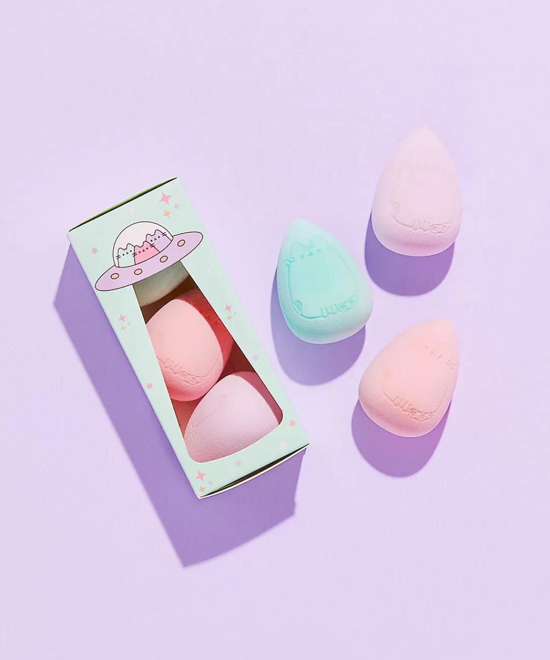 Fashion Spectrum Pastel Pusheen 3-Piece Sponge Set