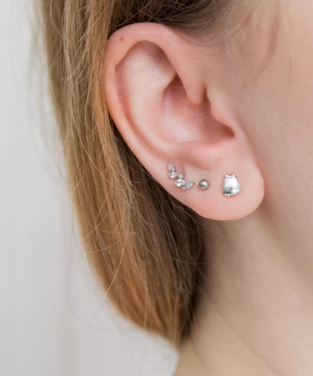 Best Licensed to Charm Pusheen Charm Stud Earrings