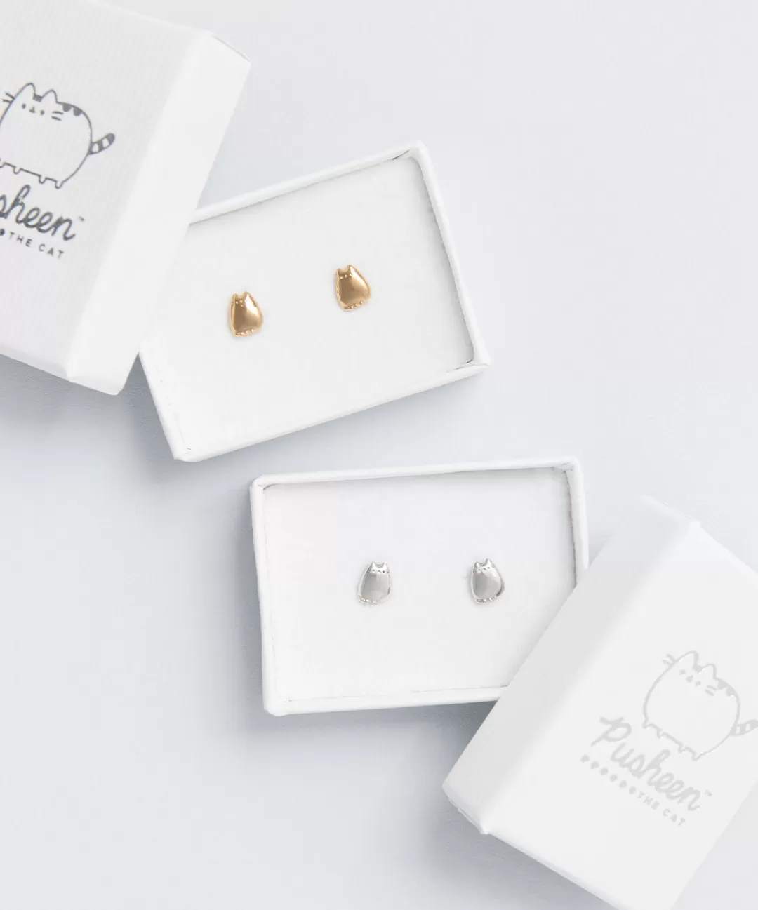 Fashion Licensed to Charm Pusheen Charm Stud Earrings