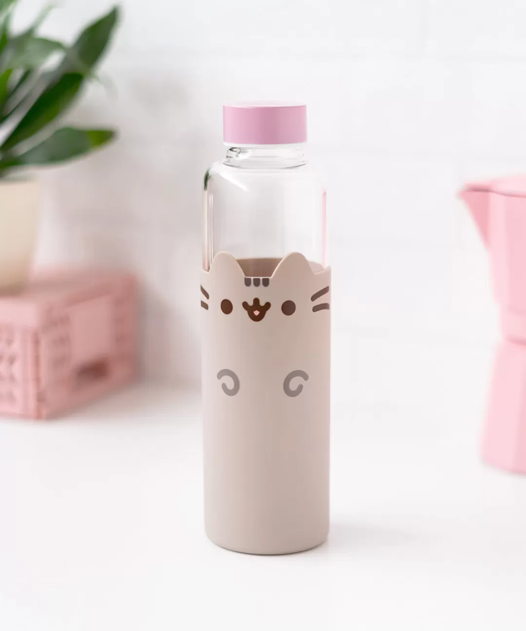 Online Grupo Erik Pusheen Glass Water Bottle