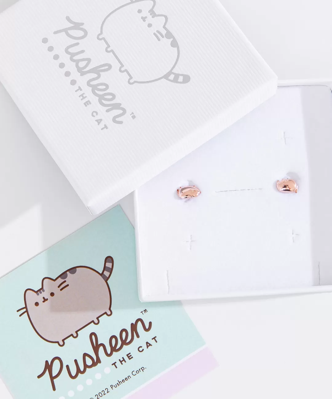 Online Licensed to Charm Pusheen Lazy Stud Earrings