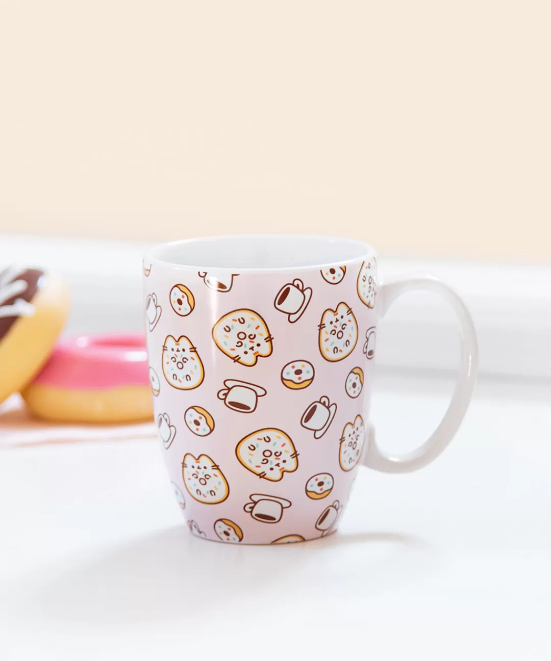 Cheap Enesco: ONIM Pusheen Pink Donuts & Coffee Mug