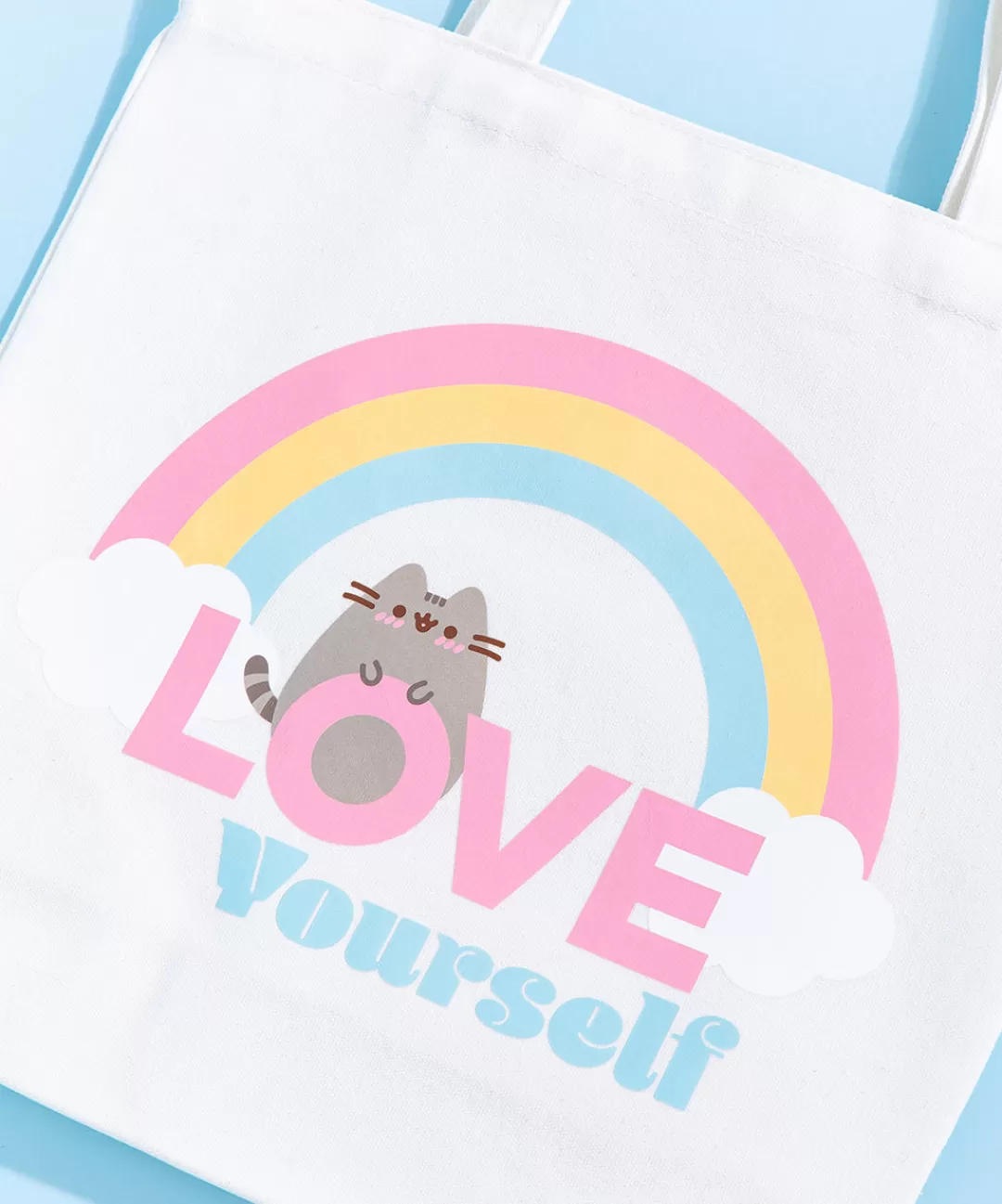 Shop Blueprint Pusheen Rainbow Tote Bag