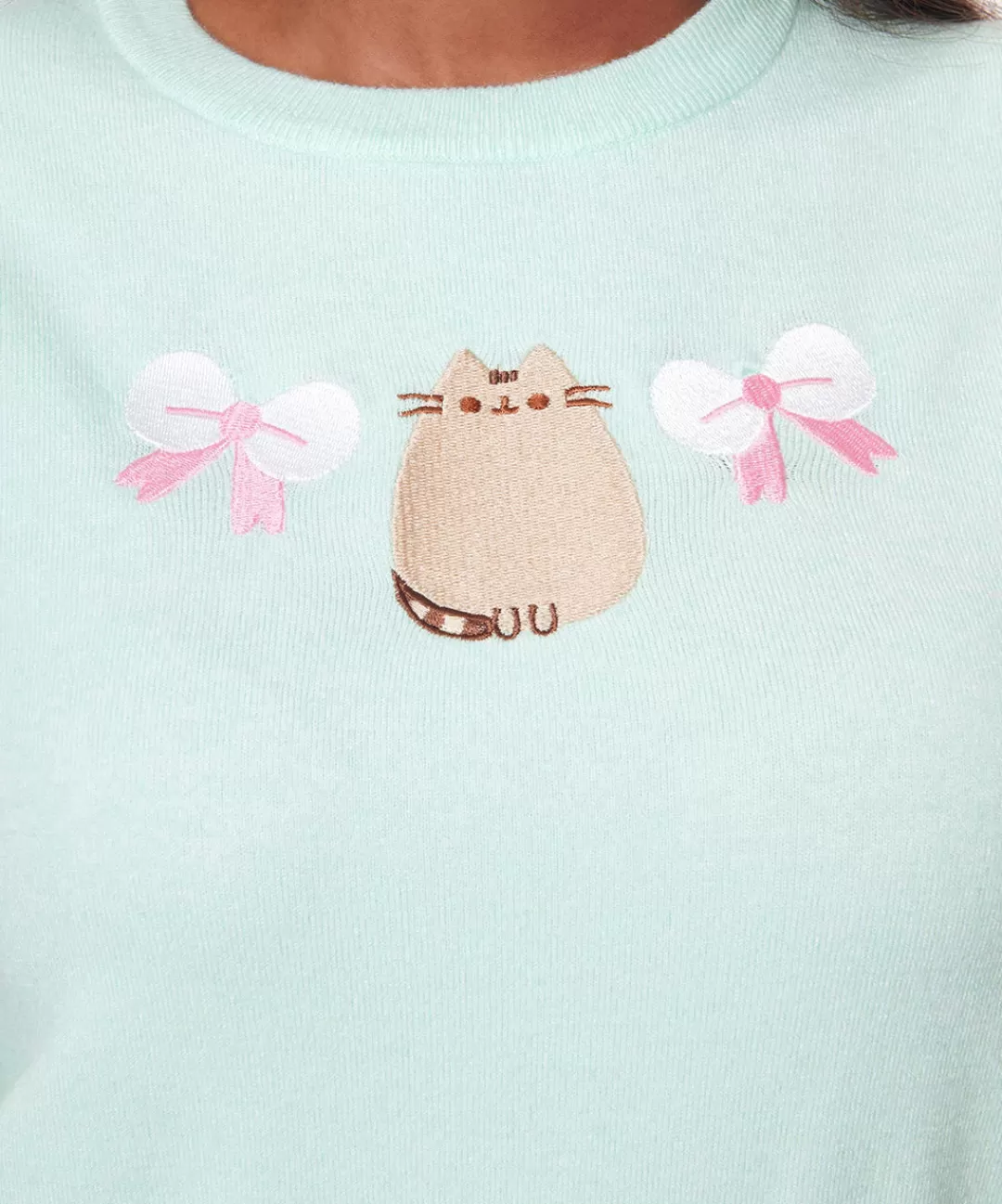 Fashion Unique Vintage Pusheen Rib Knit Sweater