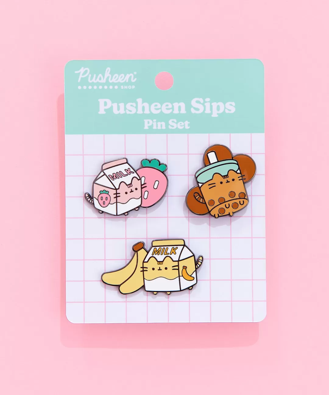 Discount JinSheu Pusheen Sips Pin Set