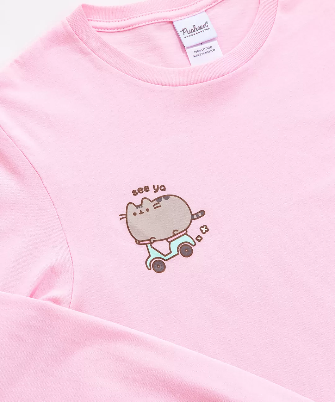 Discount ACDC Scooter Pusheen Long-Sleeve Unisex Tee